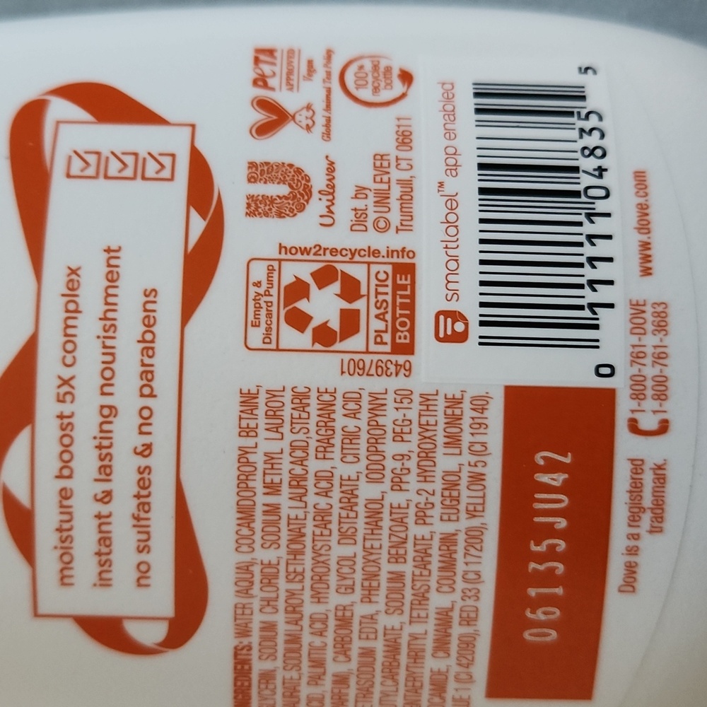 1 Bottle Of Dove Cinnamon Pumpkin Pie Hand Wash- Limited Edition Scent! - Picture 2 of 2